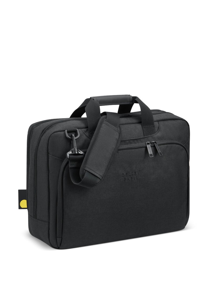 DELSEY Esplanade 2-compartment satchel-PC 15.6" Black - Image 2
