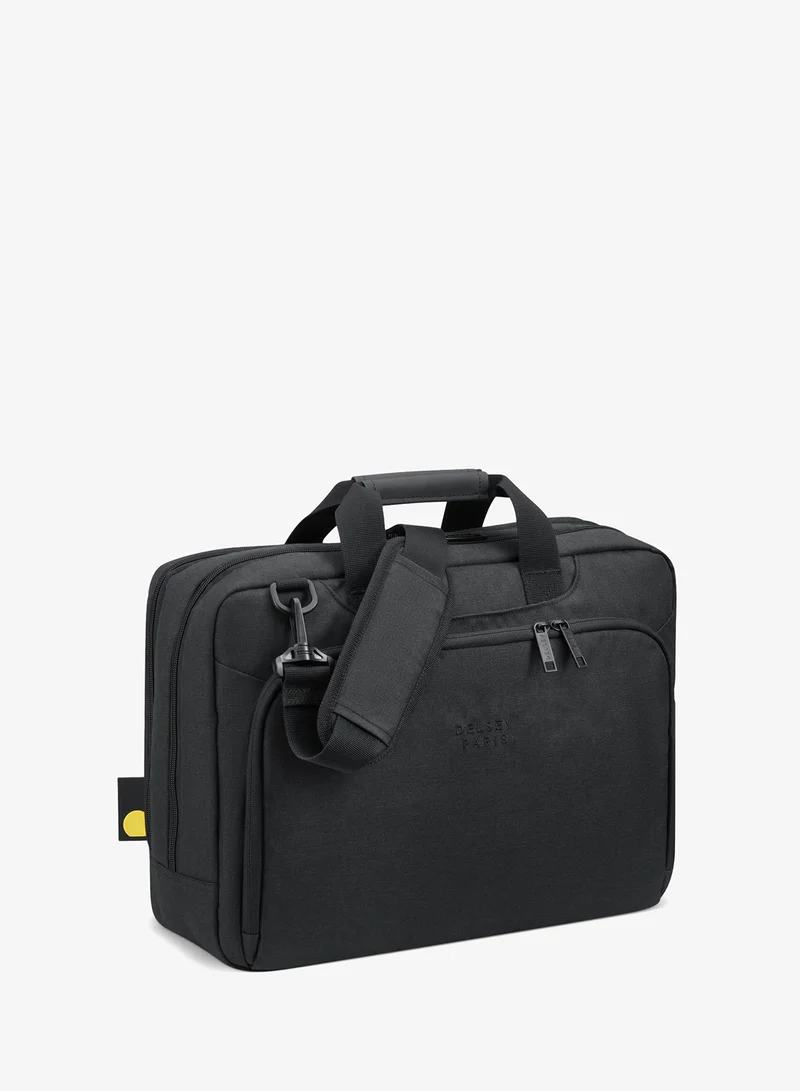 DELSEY Paris Esplanade 2-compartment satchel-PC 15.6" Black