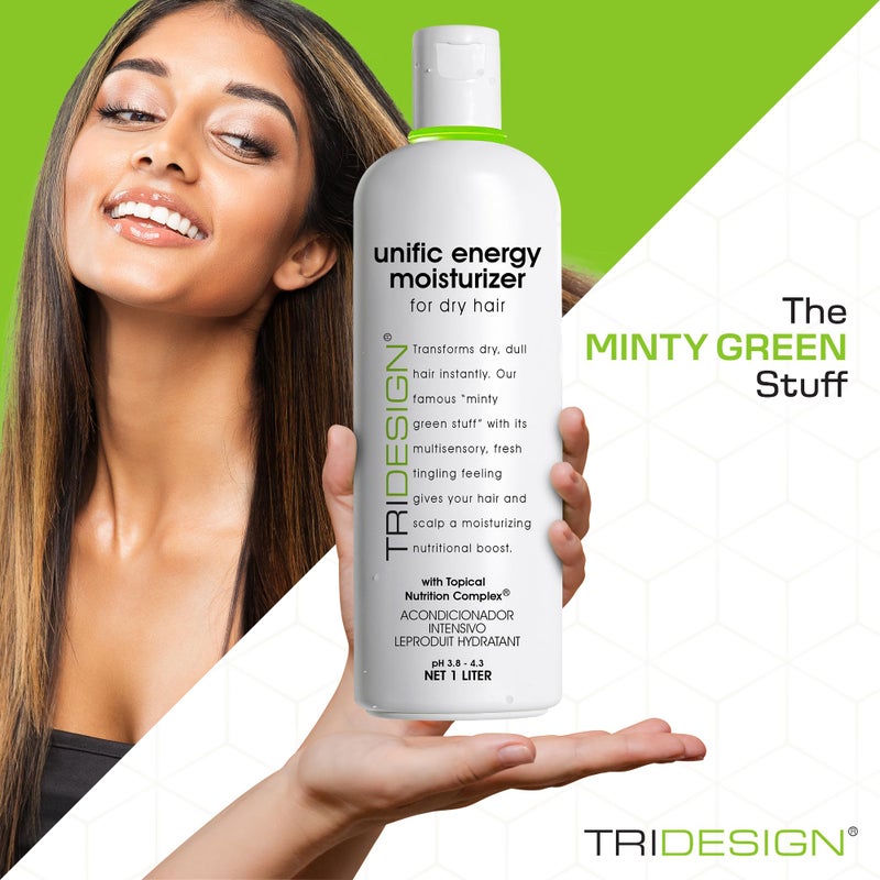 TRIDESIGN Unific Energy Moisturizer - Deep Hair Conditioner for Dry Damaged Hair - Moisturizing for Curly, Frizzy, Thick Hair - Hydrating Conditioner for Men and Women, 32 oz - Image 5
