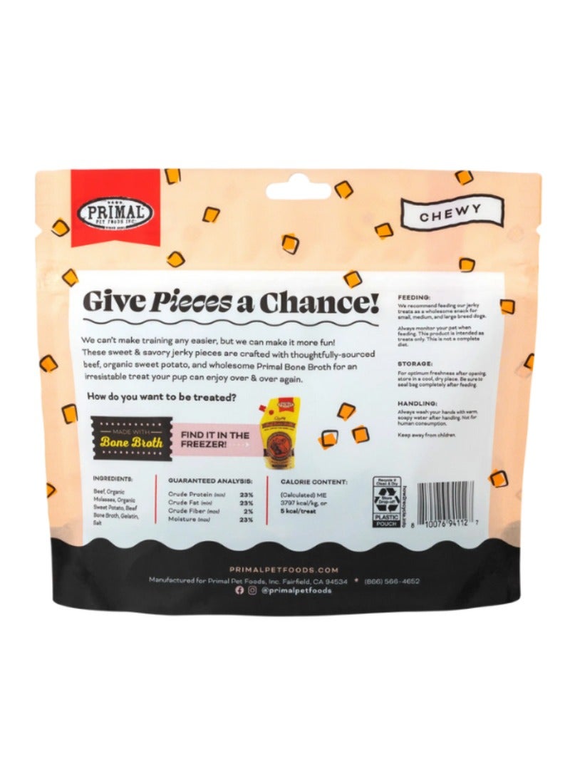 Primal Pet Foods Give Pieces A Chance Beef With Broth Jerky Treat For Dog 113g - Image 2