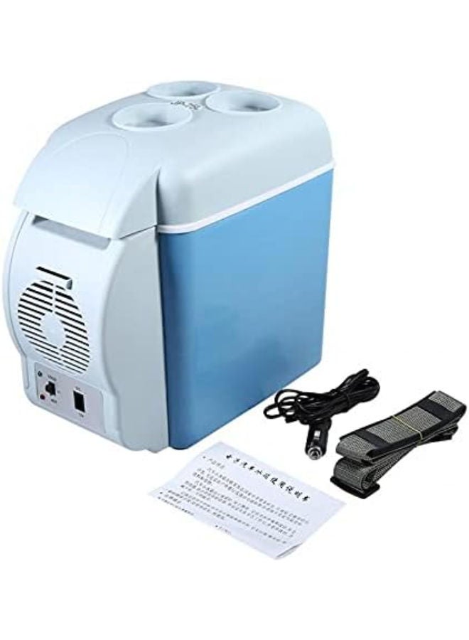 SHOPI 7.5L Portable Mini Car Fridge Vehicle Electric Multi-Function Cold & Hot Refrigerator Fridge Auto Supply  - Image 1