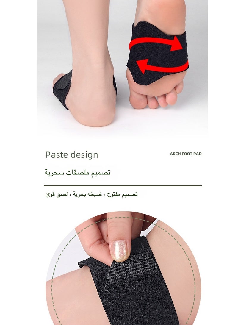 Orthopedic Arch Support Brace for Plantar Fasciitis Relief, Adjustable Compression with Gel Pad Cushion for Flat and High Arch Feet Pain Relief - Image 4