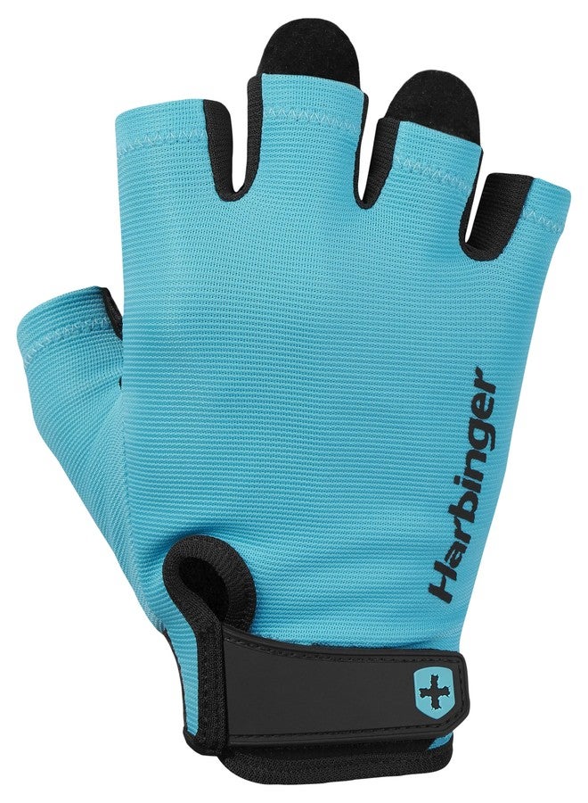 Harbinger Power Gloves 2.0 for Weightlifting, Training, Fitness, and Gym Workouts - Unisex (Aqua, XS) - Image 2