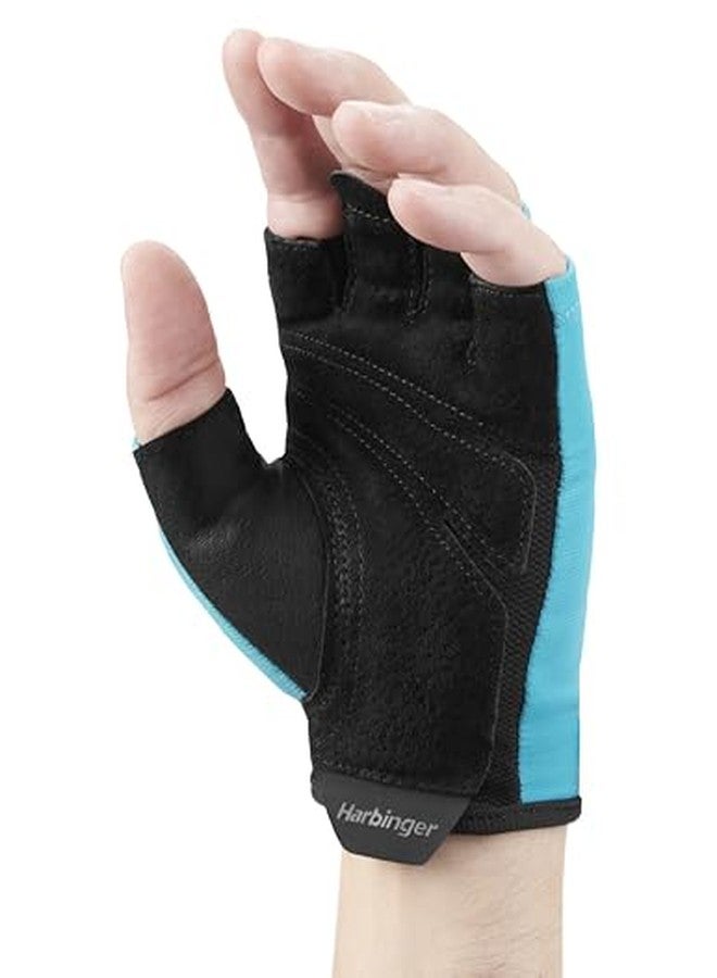 Harbinger Power Gloves 2.0 for Weightlifting, Training, Fitness, and Gym Workouts - Unisex (Aqua, XS) - Image 4