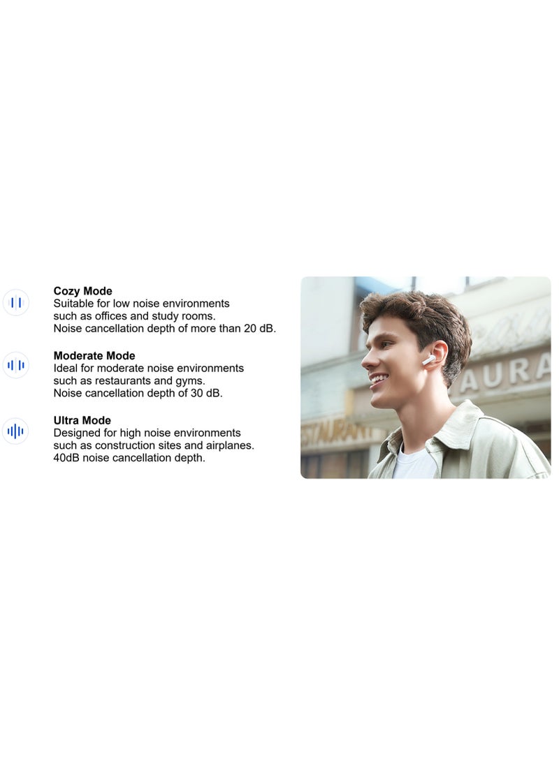 Honor Choice - Honor Choice Earbuds X7i 40 Hours Long Battery Life White - Image 1