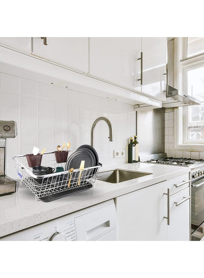 Birdwing Stainless Steel 64 * 48 * 23 Cm With Water Drip Traey Dish Drainer Rack, Utensil Drying Stand for Kitchen Plate Rack Bartan Basket Sink Top Dish Drainer Rack - Image 5