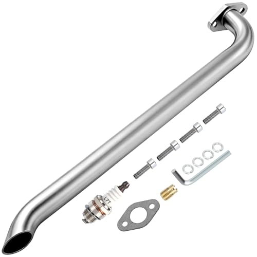 CILOYU Minibike Exhaust Pipe Kit Replacement for Lifan 79cc 105cc 1523 Engine Monster Moto 80cc 105cc Motovox MBX10 MBX11 Coleman RB100 Mini Bike Mega Moto MMB80 MMB105 Parts - Image 1