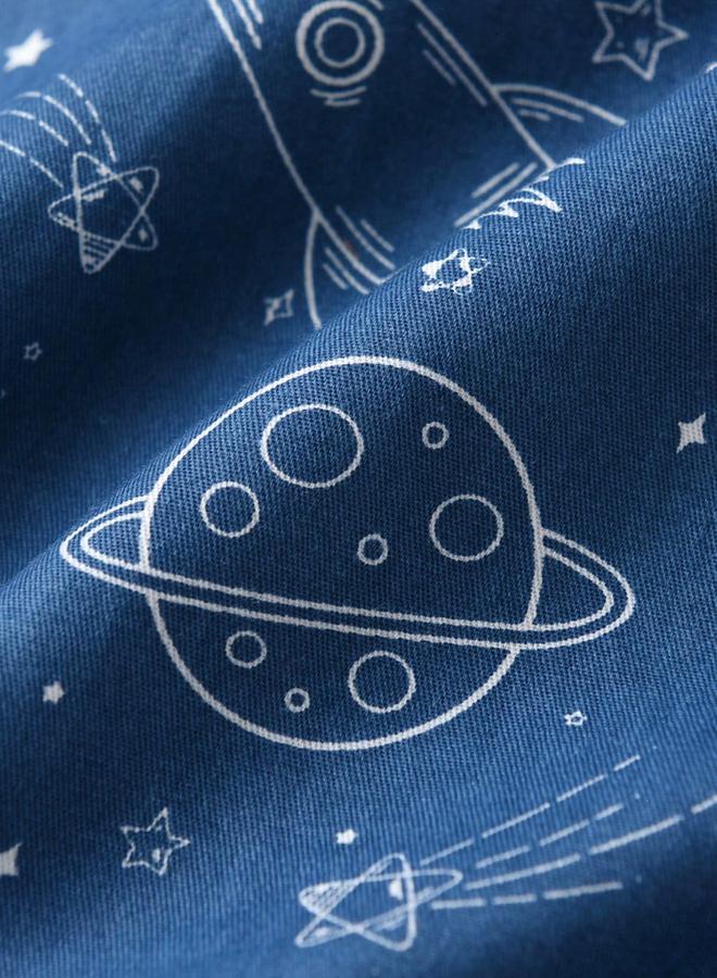 تايك تو قميص بطبعة فضاء وأكمام طويلة - Image 3