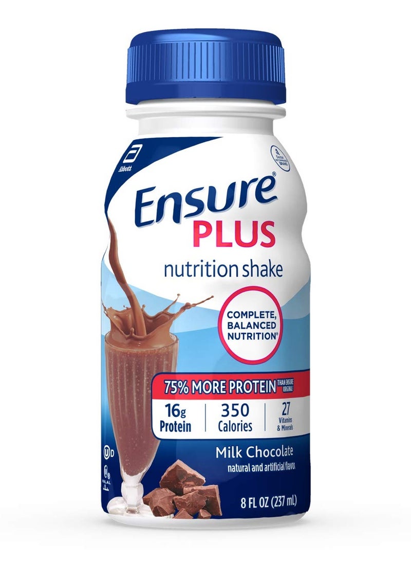 Ensure Plus Nutrition Shake With Fiber 16 Grams Quality Protein Milk Chocolate