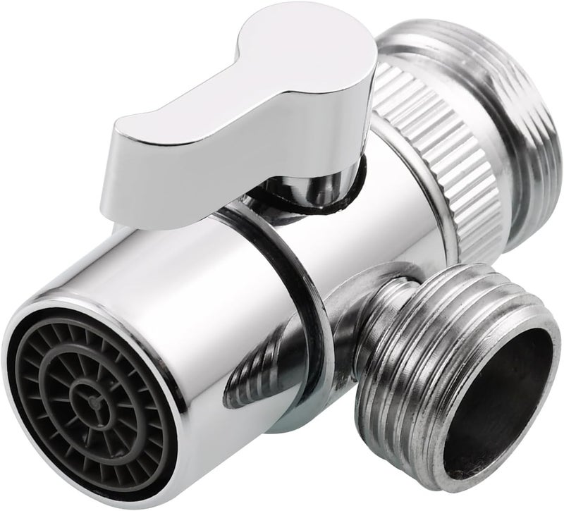 Tecmolog Faucet Diverter Valve to Sink Hose Sprayer Brass Faucet Splitter for Kitchen or Bathroom Tap, SBA021 - Image 1