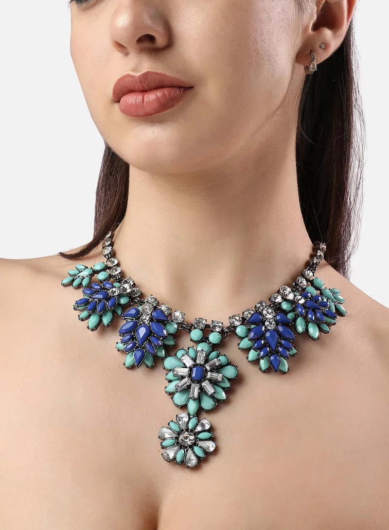 SOHI Designer Statement Stone Artificial Necklace Jewellery