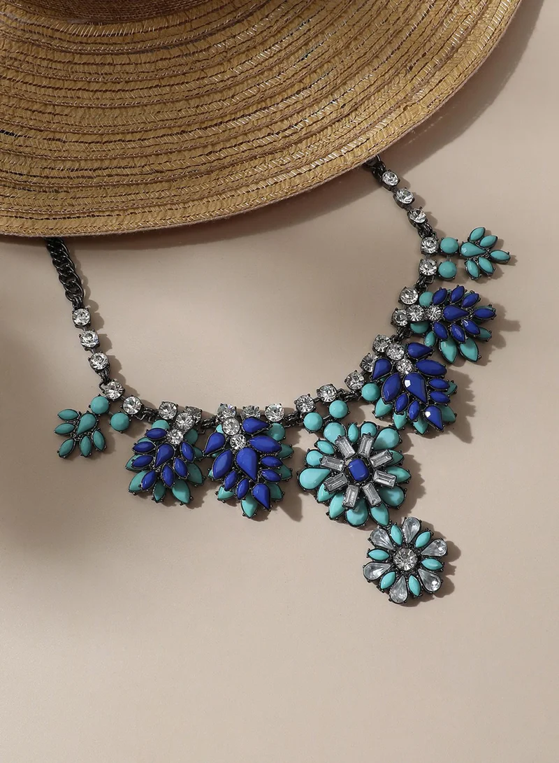 SOHI Designer Statement Stone Artificial Necklace Jewellery