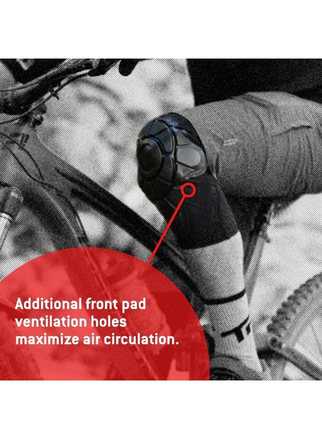 وسادات الركبة، واقيات الركبة للدراجات الجبلية، واقيات الركبة لركوب الدراجات للرياضيين، كم ضغط الركبة لركوب الدراجات الجبلية، وسادات حماية لدعم الركبة للشباب، مقاس كبير/كبير جدًا - Image 5