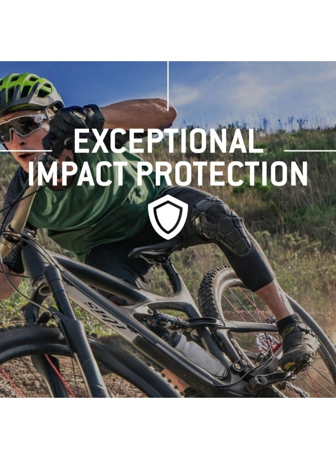 وسادات الركبة، واقيات الركبة للدراجات الجبلية، واقيات الركبة لركوب الدراجات للرياضيين، كم ضغط الركبة لركوب الدراجات الجبلية، وسادات حماية لدعم الركبة للشباب، مقاس كبير/كبير جدًا - Image 2