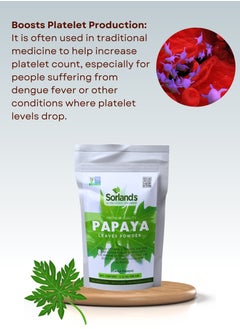 Papaya Leaves Powder 100 gm (Carica Papaya) Supports to Increases Platelets & Digestion - pzsku/ZCB5636B8212B1E53F9A8Z/45/_/1728824908/6f87a1cf-516f-4268-807c-807f8f69d347