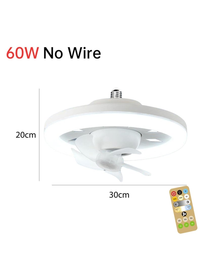 PRICHI PRICHI Ceiling Fan with LED Light Remote Control 3 Color Dimmable WarmNeutralCool 10 Light 75 Oscillating Fan 3 Speeds for Cabin Bathroom Kitchen  - Image 4