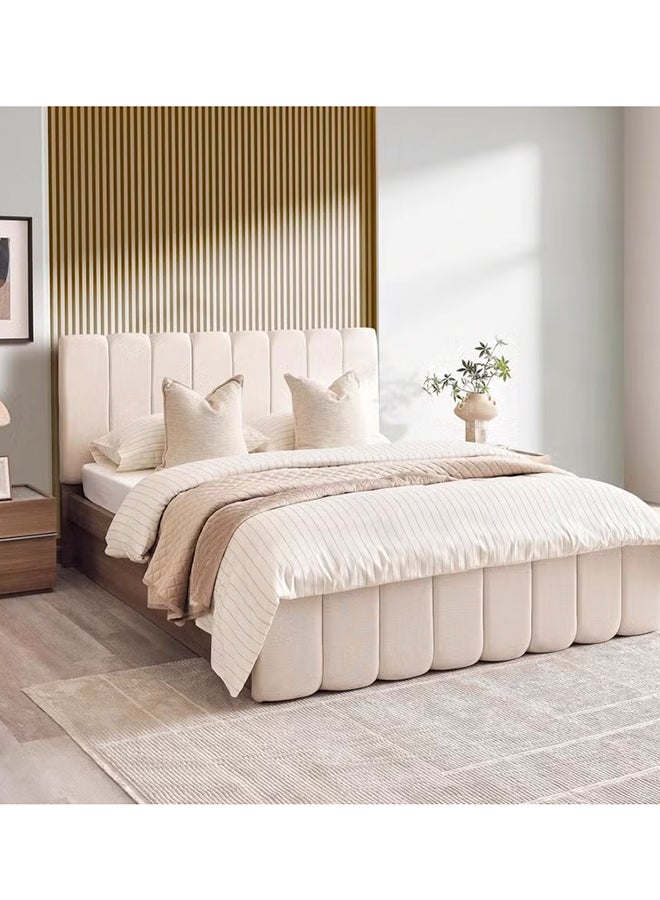 Pan Home Wrenley Queen Bed With Hydraulic 160X200 Cm - Beige 