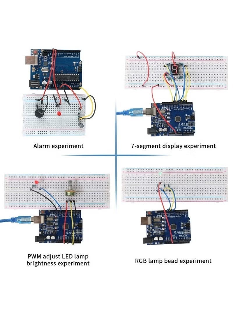 WALALLA UNO R3 Getting Started Kit,Arduino Kit,RFID Starter Kit,Stepper Motor, LCD1602, Servo Motor, Relay, Prototype Shield, etc. for beginners of Arduino projects - Image 3