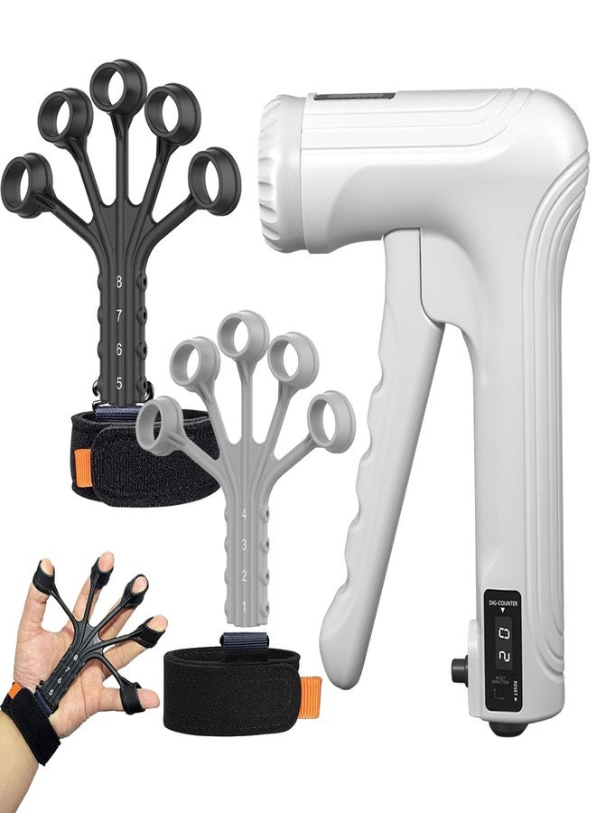 YESIMET Hand Grip Strengthener- Forearm Exerciser, Grip Strength Trainer, Hand Strength-Adjustable Resistance (22-132LBS) Forearm Workout with Digital Counter,Finger Exerciser, Finger Strength Trainer Combo Set - Image 1