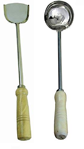 Bartan Star بندان ستار من الفولاذ المقاوم للصدأ بحجم كبير للاستخدام التجاري (مغرفة، كارتشي، ملعقة تقديم، ومقلب، بالتا، تقديم) - Image 1