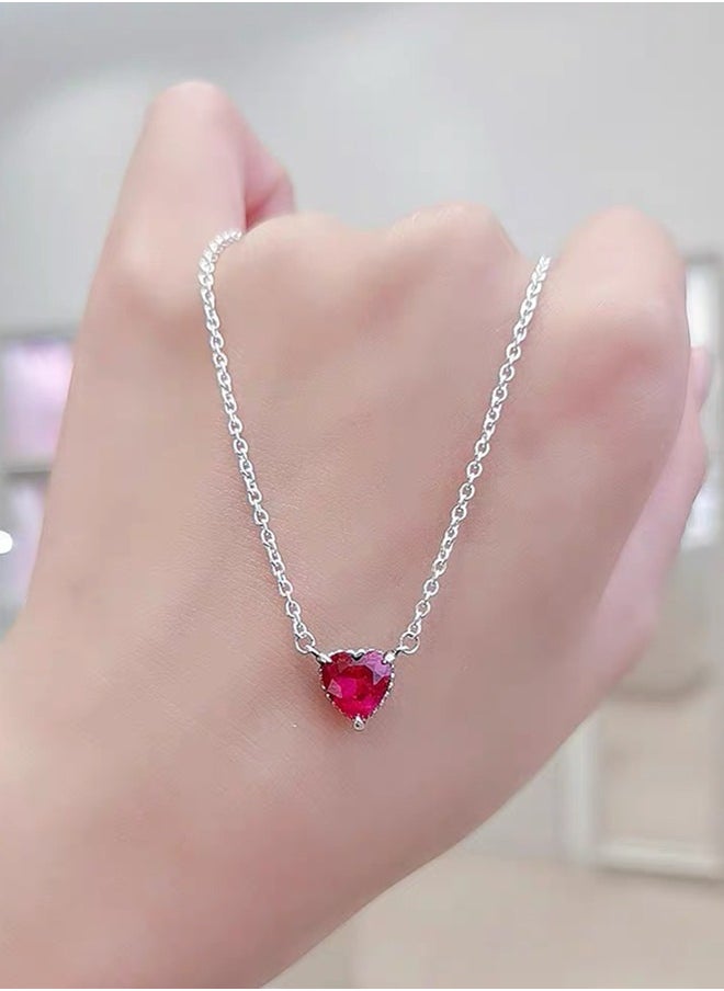 Pandora Violet Pandora necklace Sparkling Heart Halo 392542C01-45 silver  - Image 4