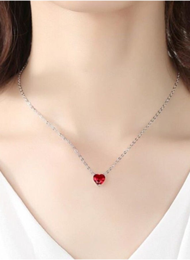 Pandora Violet Pandora necklace Sparkling Heart Halo 392542C01-45 silver  - Image 3