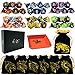 TOYFUL 6 Sets DoubleColor Polyhedral Dice for DND RPG MTG Table Games 7pcs Set d20 d12 2x d10 d8 d6 d4 with 6 Drawstring Bags 1 Big Bag 1 PU Leather Dice Tray Sticker - Image 2