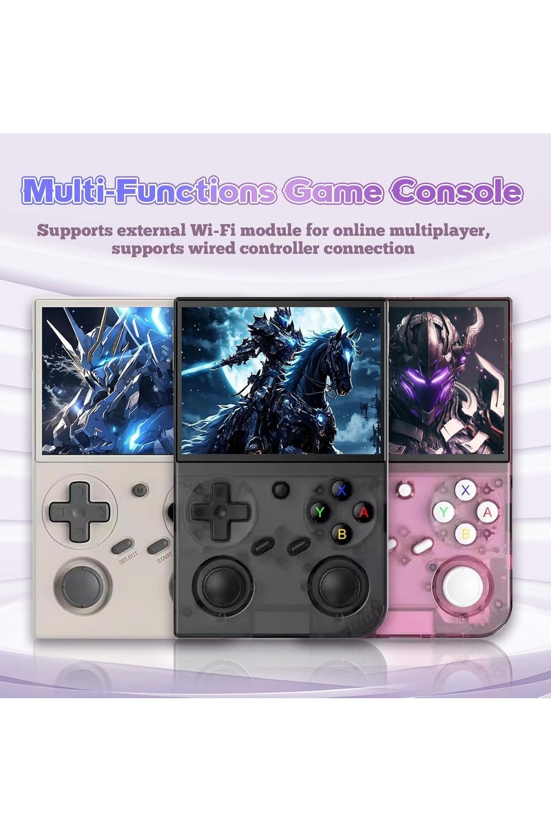 G350 Retro Handheld Game Console,Built-in 4000+ Games,20 Emulators,High-Fidelity Speaker,3200mAh Battery,3.5'' IPS Screen Linux System Portable BLACK - Image 4