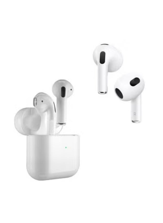 Air 4 Wireless Earbuds in White – Bluetooth In-Ear Earphones with Touch Control, Instant Pop-Up Pairing, HD Stereo Sound, Charging Case, Sweat-Resistant, Lightweight Design, Long Battery Life – Compatible with Android & iOS Devices