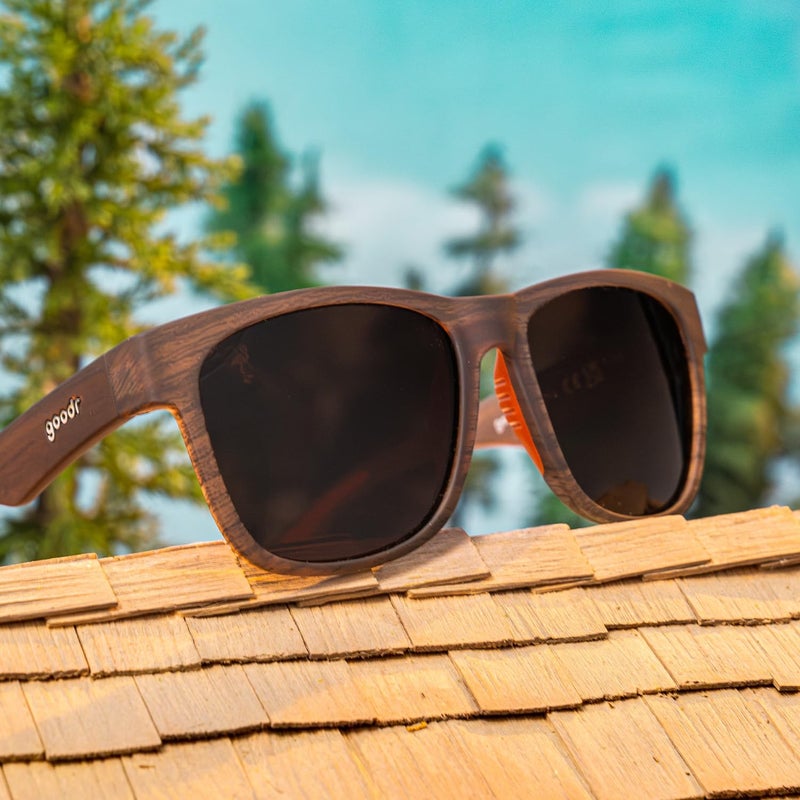 goodr Just Knock It On! Polarized Sunglasses for Men & Women, Large Sized (BFG), Dark Brown Translucent Frames with Copper High Contrast Lenses, UV400 Protection, No Slip, No Bounce - Image 5