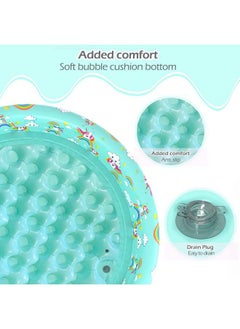 Jasonwell Inflatable Baby Kiddie Pool Kids Paddling Pool Toddler Baby Swimming Pool Blow Up Ball Pit Pool Blow Up Infant Wading Pool For Backyard (51In Unicorn)  - Image 3