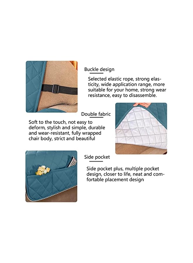 The Bros Sofa Slipcover Reversible Sofa Cover Water Resistant Couch Cover Washable Couch Cover with Elastic Straps Durable Furniture Stain Protector Furniture Protector for Kids Pets Children Dog Cat（L) - Image 2