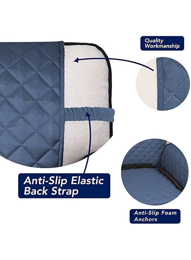 The Bros Sofa Slipcover Reversible Sofa Cover Water Resistant Couch Cover Washable Couch Cover with Elastic Straps Durable Furniture Stain Protector Furniture Protector for Kids Pets Children Dog Cat（L) - Image 4