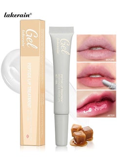 lakerain Peptide Lip Treatment Gel, Watermelon Moisturizes And Treats Lips Lip Gloss Oil For Plumper And Moisturizer Serum Hydrating Lip Serum For Dry Peeling And Dark Lips Gorgeous Glow 10ML  - Image 1