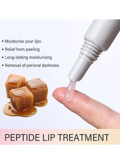 lakerain Peptide Lip Treatment Gel, Watermelon Moisturizes And Treats Lips Lip Gloss Oil For Plumper And Moisturizer Serum Hydrating Lip Serum For Dry Peeling And Dark Lips Gorgeous Glow 10ML  - Image 3