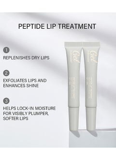 lakerain Peptide Lip Treatment Gel, Watermelon Moisturizes And Treats Lips Lip Gloss Oil For Plumper And Moisturizer Serum Hydrating Lip Serum For Dry Peeling And Dark Lips Gorgeous Glow 10ML  - Image 2