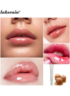 lakerain Peptide Lip Treatment Gel, Watermelon Moisturizes And Treats Lips Lip Gloss Oil For Plumper And Moisturizer Serum Hydrating Lip Serum For Dry Peeling And Dark Lips Gorgeous Glow 10ML  - Image 5