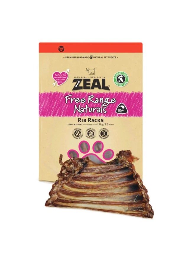 Zeal Free Range Naturals Rib Rack Dog Treats with Veal , 150 gr - Image 2