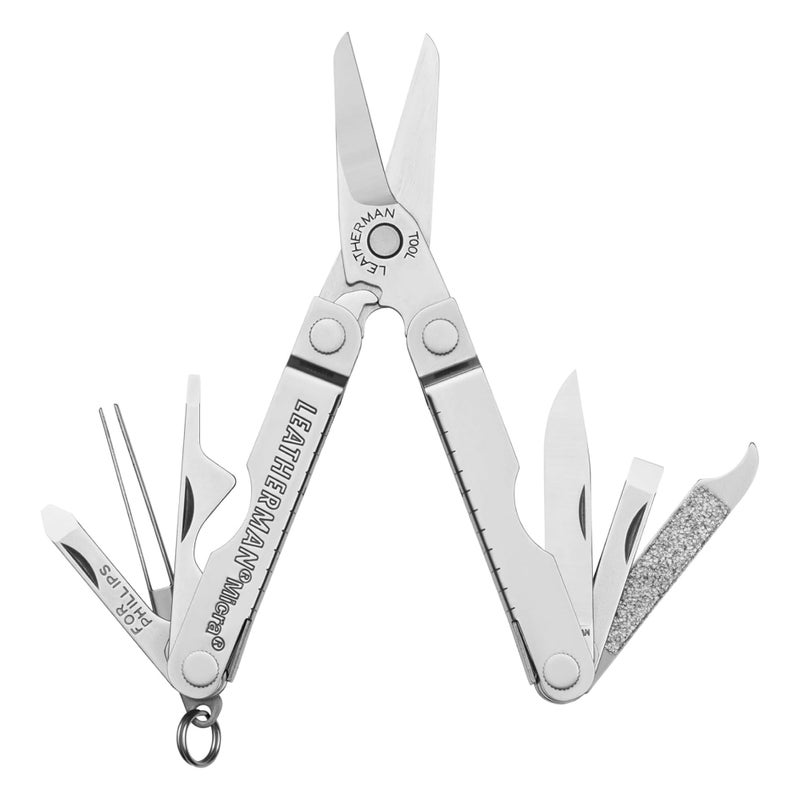 LEATHERMAN LEATHERMAN, Micra, Keychain Multi-tool with Grooming Tools, Mini Pocketknife for Everyday Carry (EDC), Hobbies & Outdoors, Built in the USA, Stainless Steel  - Image 1