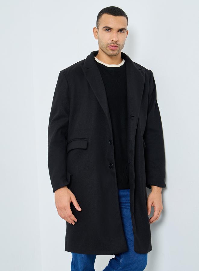 ستايلي معطف واسع بمظهر يشبه الصوف - Image 3