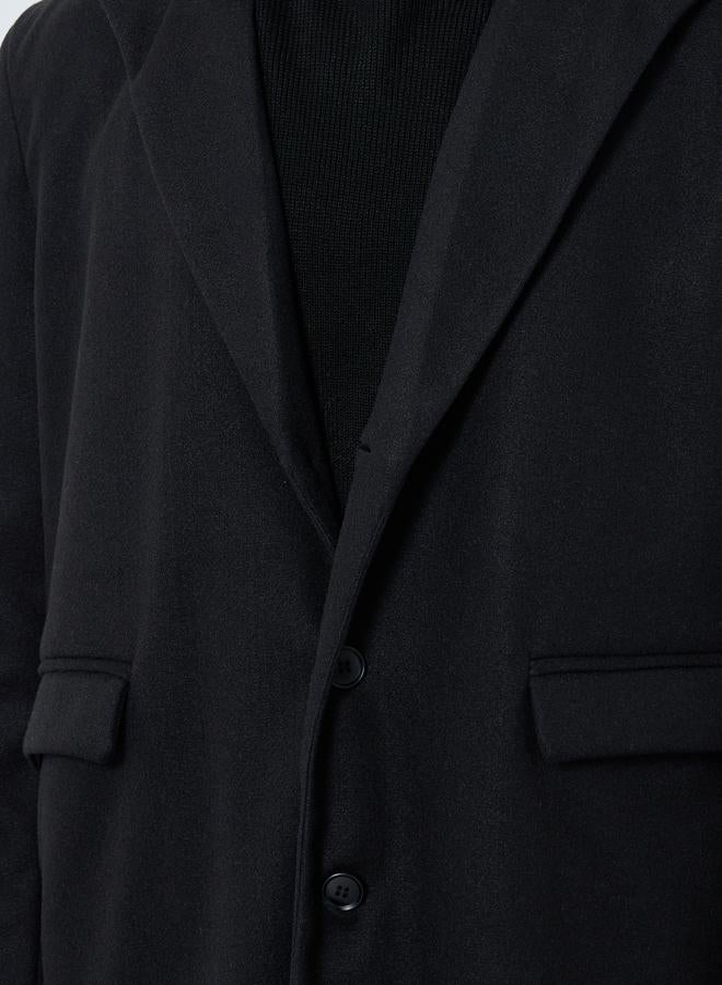 ستايلي معطف واسع بمظهر يشبه الصوف - Image 4