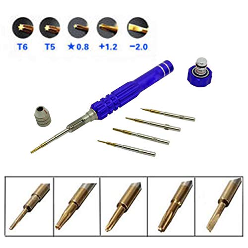 Asraw Micro Screwdriver Set For Mobile, laptop, Camera & Multi-purpose Repairing (T5 / T6 / 1.2/1.5/0.8) Precision Screwdriver Set (Blue) - Image 4