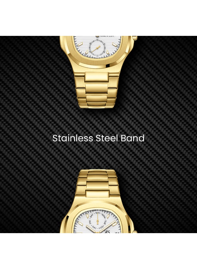 كينيث سكوت ساعة يد رجالية من الستانلس ستيل بعقارب - - Image 5