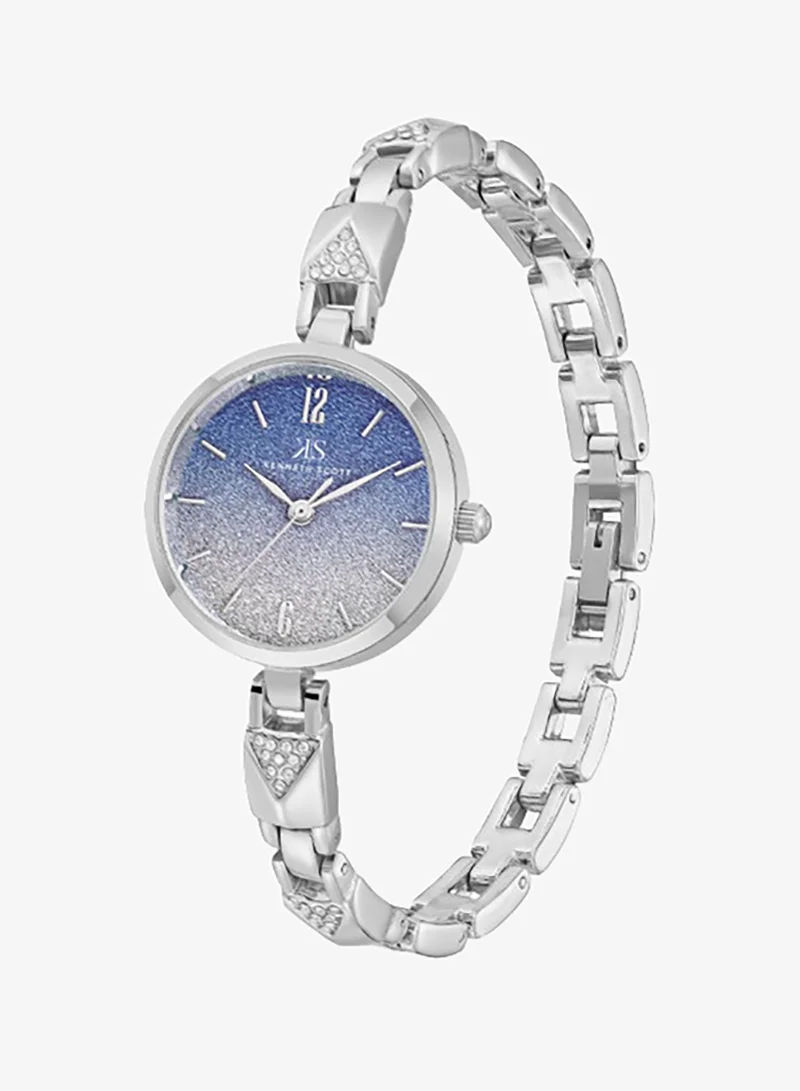 Kenneth Scott Women's Stainless Steel Analog Watch K23507-SBSL - 28 mm