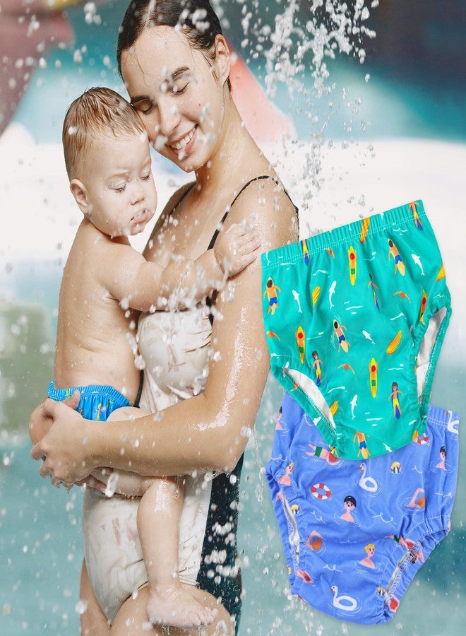 Max Shape Waterproof Rubber Training Underwear for Toddlers,Toddler Plastic Potty Training Underwear Toddler Rubber Swim Diaper Cover Blue 5T - Image 5
