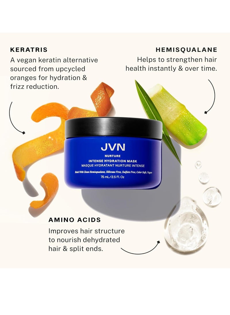 JVN JVN Nurture Intense Hydration Mask, New and Improved, Hydrating Treatment for Smooth, Silky, Nourished Hair, Travel Size, 2.5 Fluid Ounces (2.5 Fl Oz (Pack of 1))  - Image 2