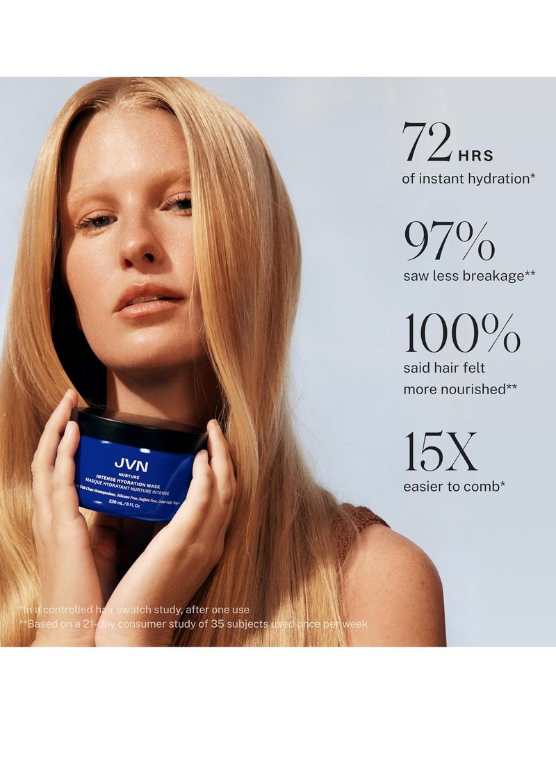 JVN JVN Nurture Intense Hydration Mask, New and Improved, Hydrating Treatment for Smooth, Silky, Nourished Hair, Travel Size, 2.5 Fluid Ounces (2.5 Fl Oz (Pack of 1))  - Image 4