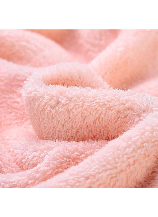 SHREESHANN SHREESHANN Super Absorbent Hair Towel Wrap for Wet Hair Fast Drying Microfiber Hair Drying Towel Cap with Bow Microfiber Hair Towel Wrap for Women Pack of 1 Pink  - Image 5
