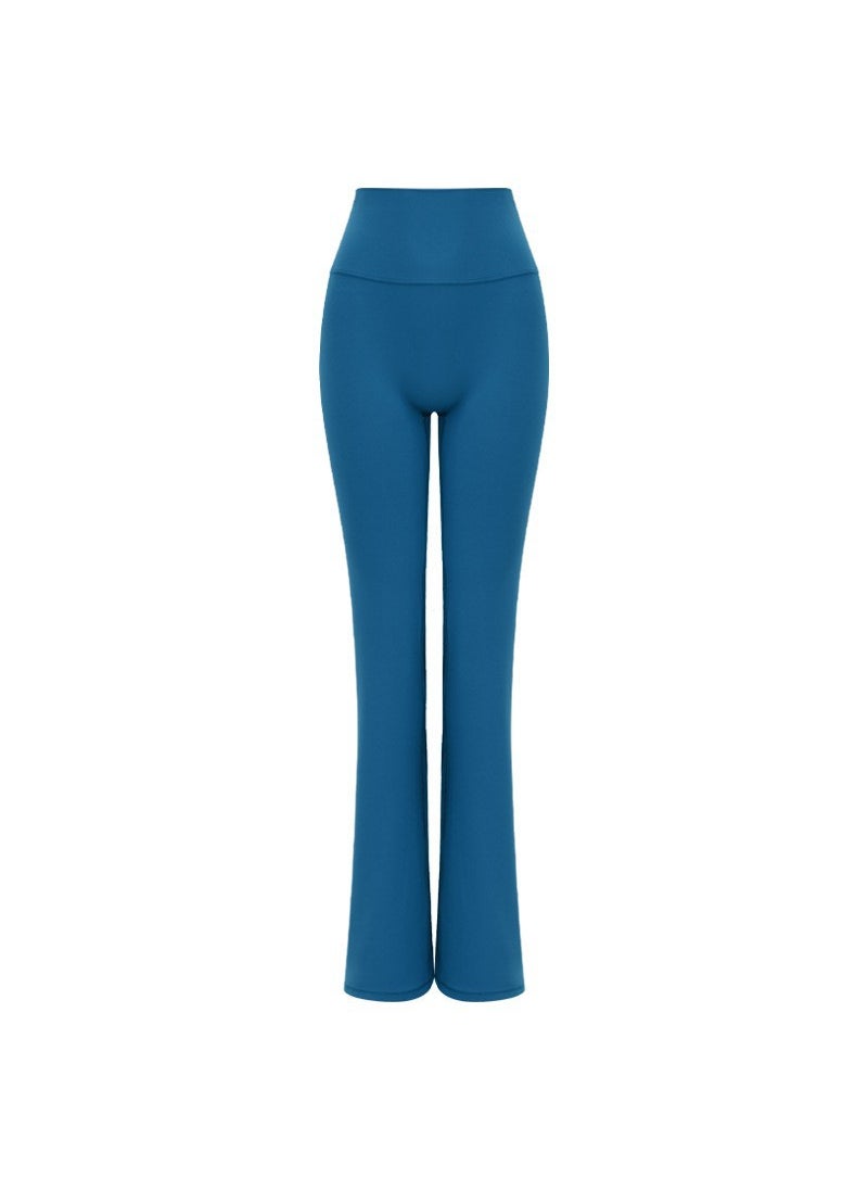 Generic - Comfort Fit Womens Bootleg Yoga Pants Peacock blue trousers - Image 1