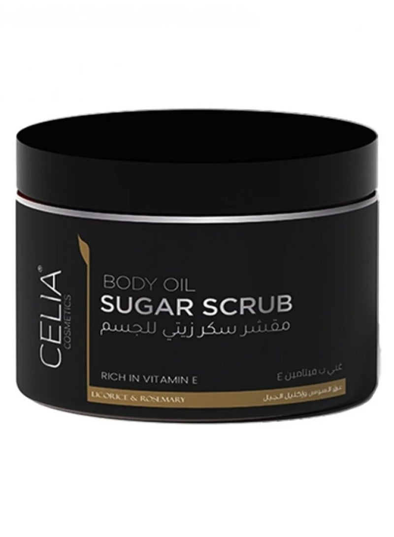 سيليا كوزمتكس مقشر سكر زيتي للجسم بعرق السوس واكليل الجبل من سيليا - 400جم